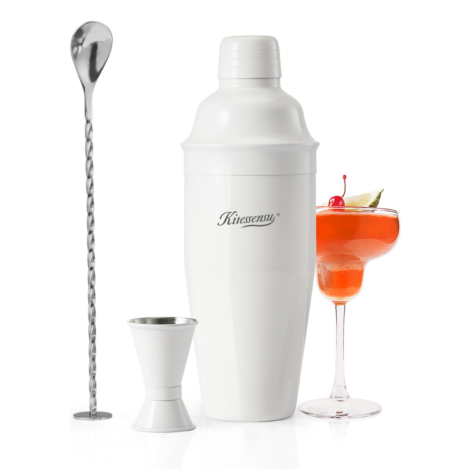 Professional Drink Mixer Set for Beginners, Silver