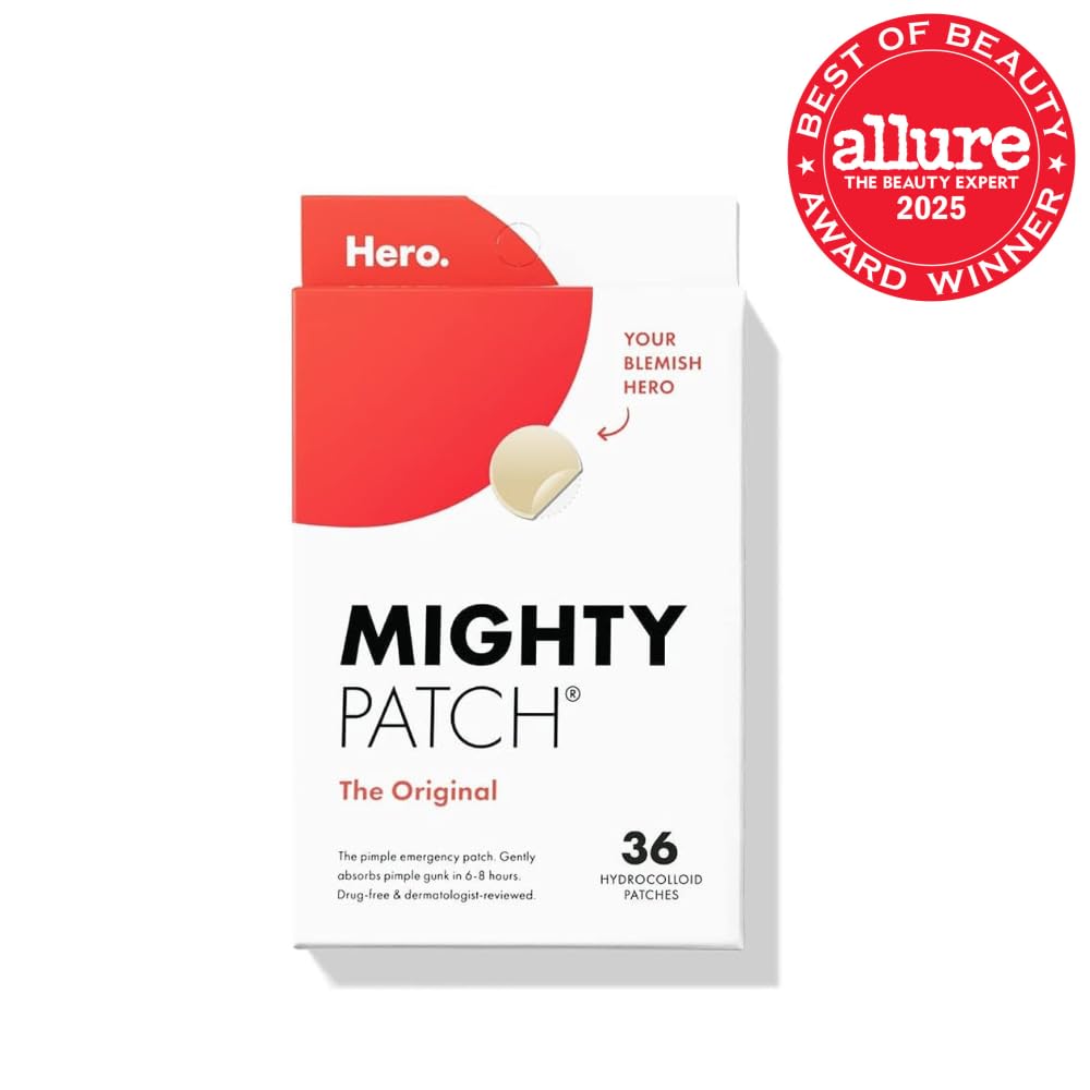 Mighty Patch Original Patch from Hero Cosmetics - #1 Hydrocolloid Acne Pimple Patches