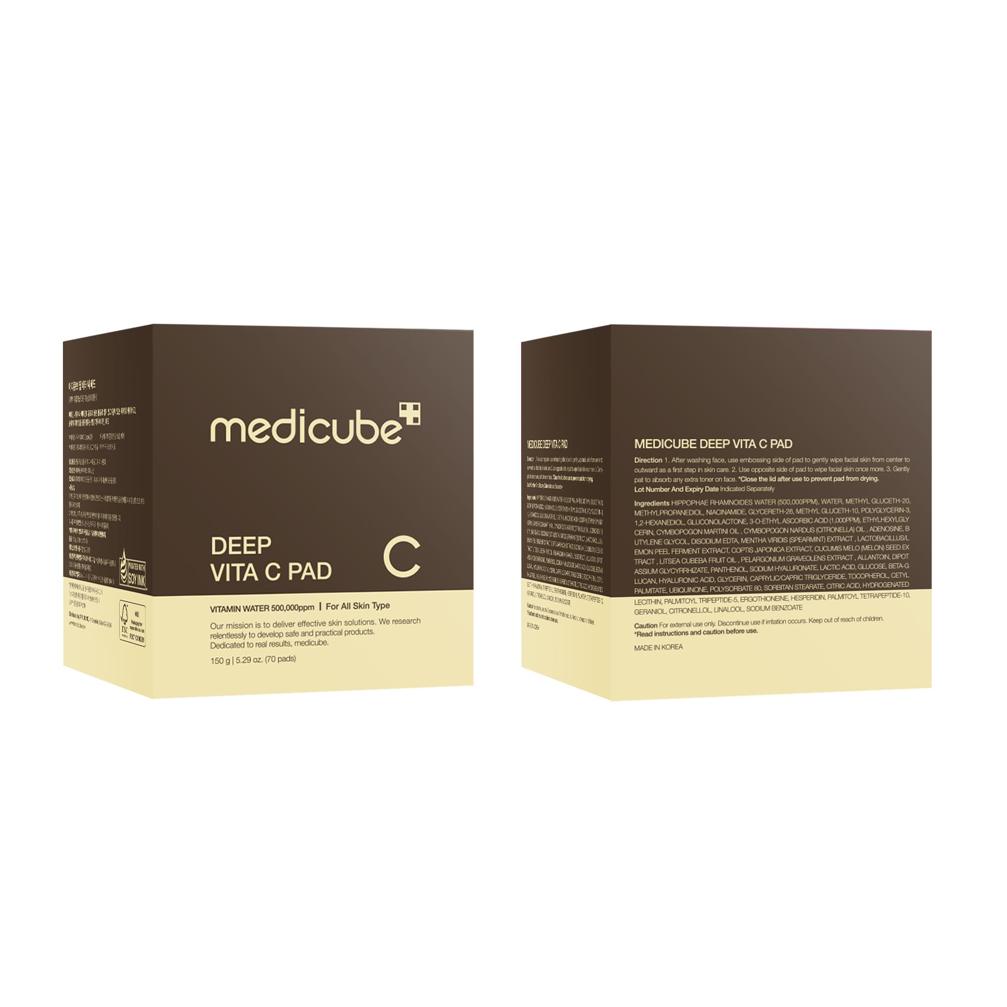 medicube Toner Pads Zero Pore Pad 2.0 | Dual-Textured Facial Pad for Exfoliation and Pore Care