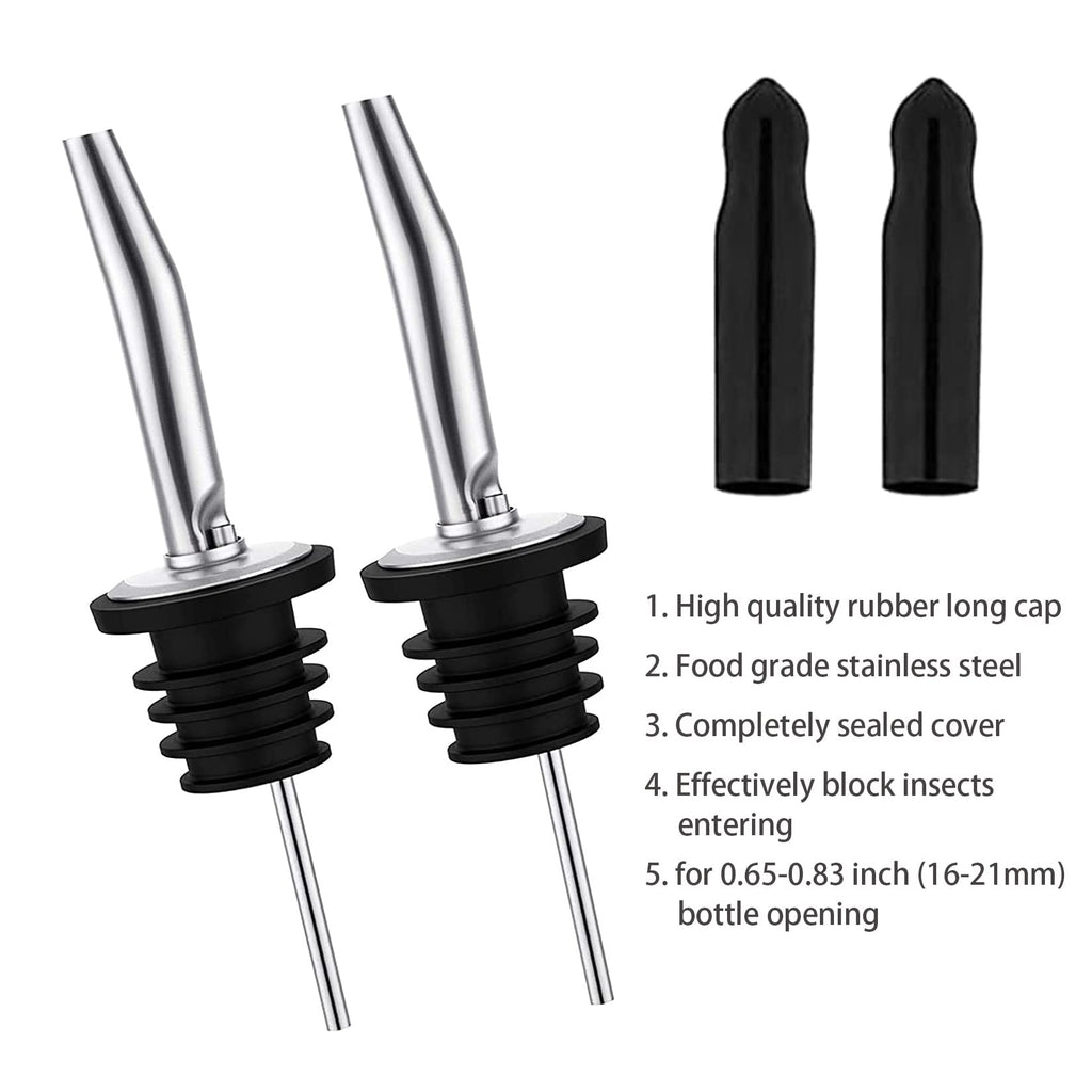 Pafusen 12 Pack Liquor Pour Spout With Dust Caps