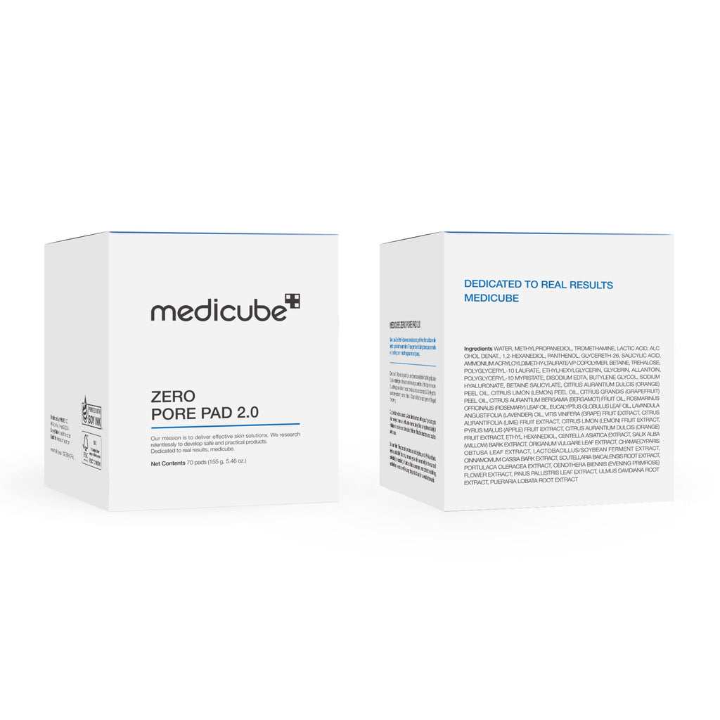 medicube Toner Pads Zero Pore Pad 2.0 | Dual-Textured Facial Pad for Exfoliation and Pore Care