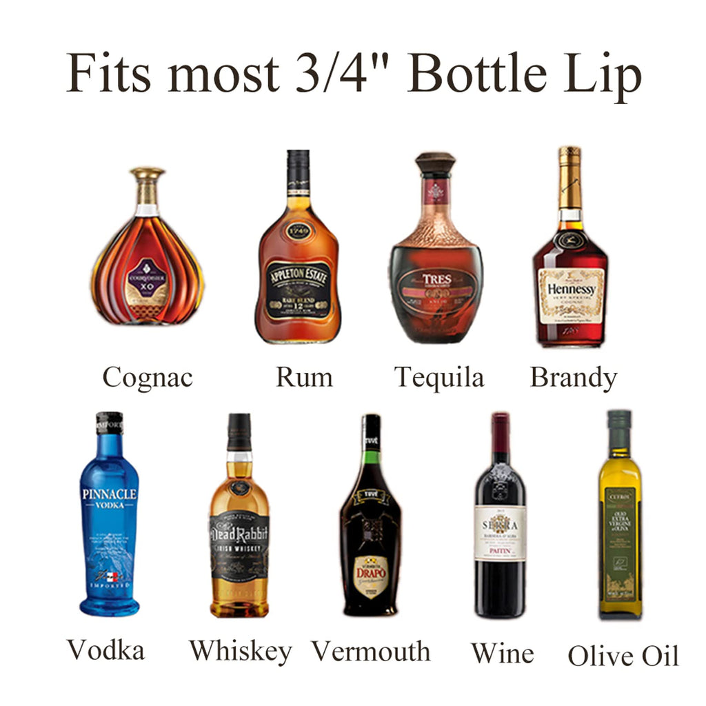 Pafusen 12 Pack Liquor Pour Spout With Dust Caps