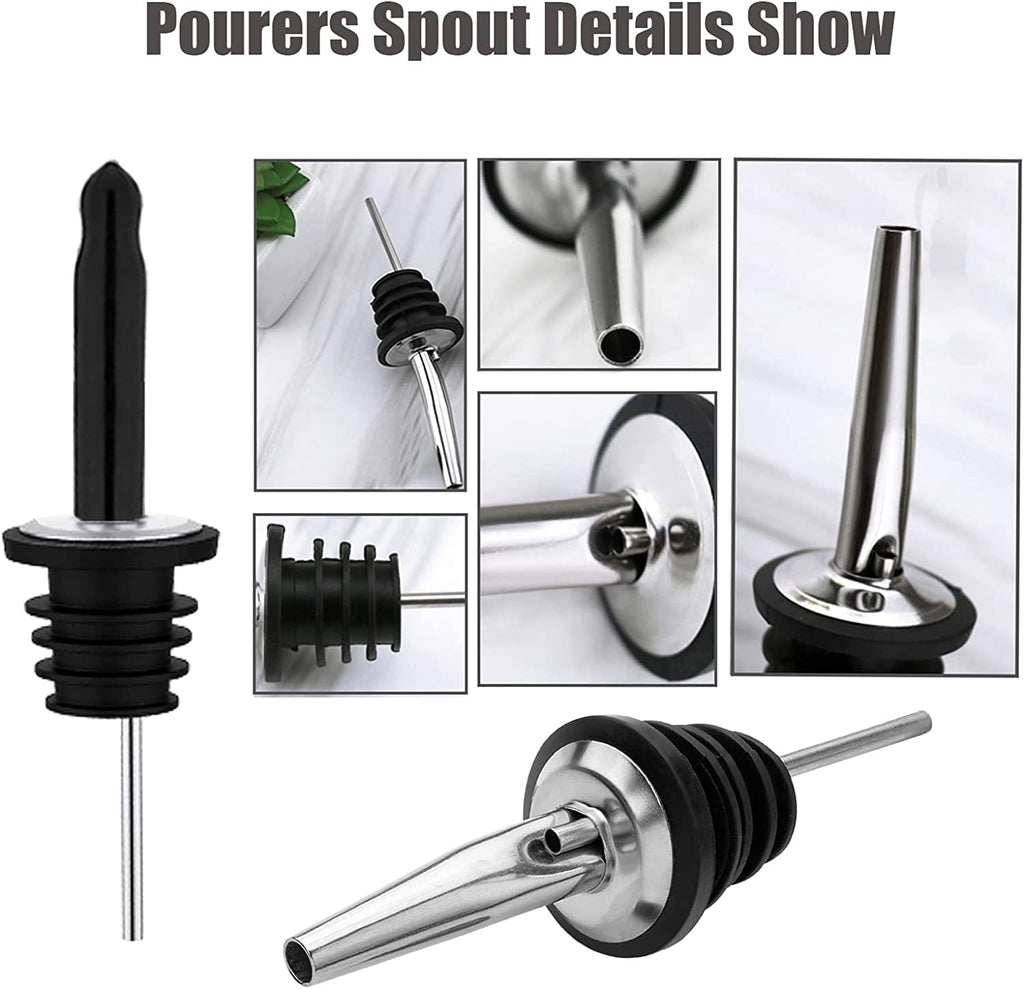 Pafusen 12 Pack Liquor Pour Spout With Dust Caps