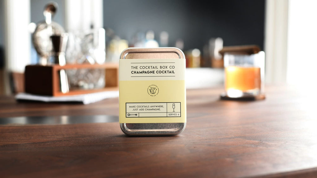 The Cocktail Box Co. Champagne Cocktail Kit - TSA Approved Champagne Travel Kit