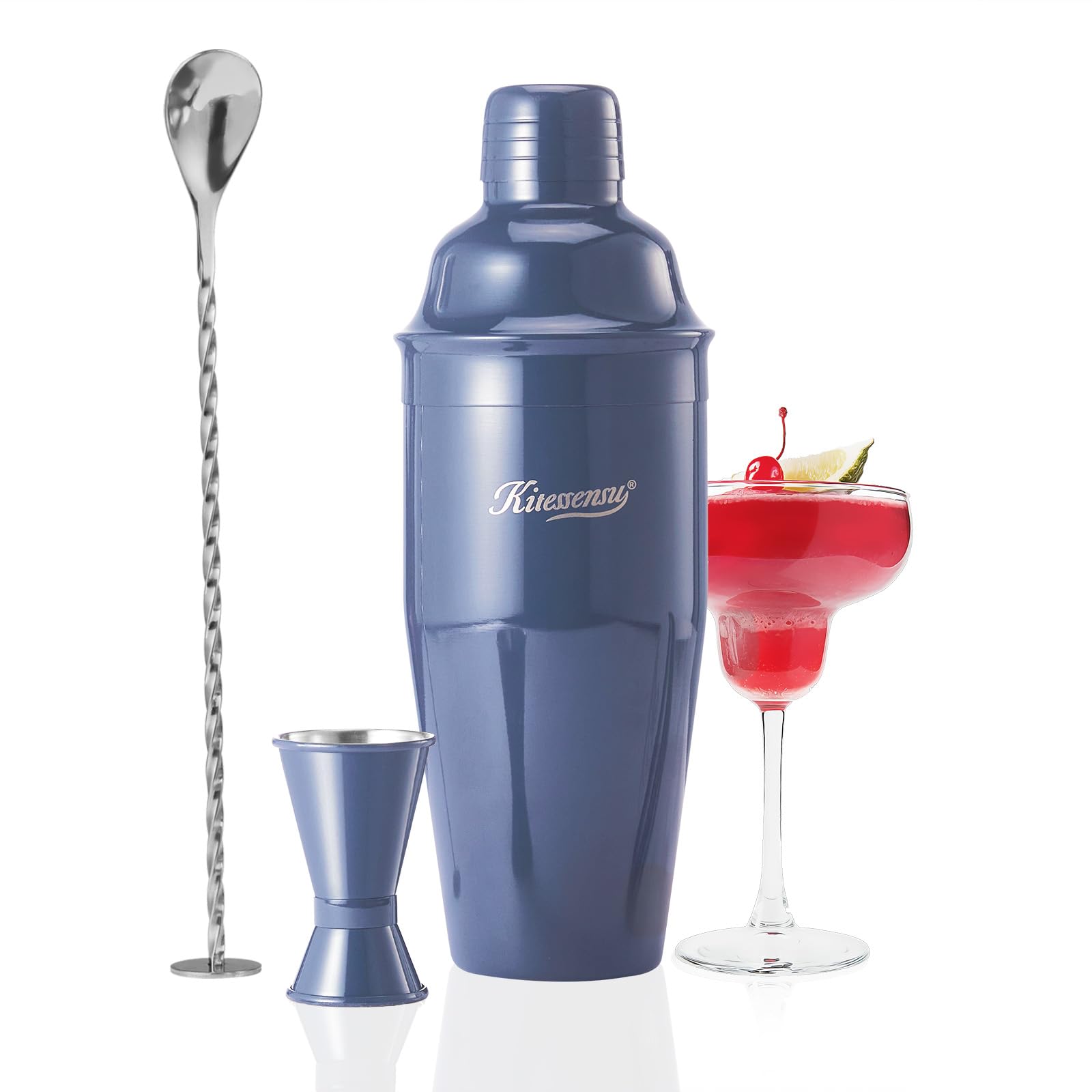 Professional Drink Mixer Set for Beginners, Silver