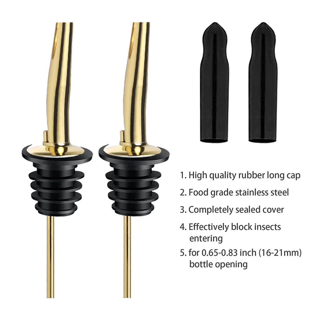 Pafusen 12 Pack Liquor Pour Spout With Dust Caps