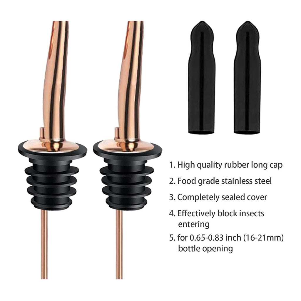 Pafusen 12 Pack Liquor Pour Spout With Dust Caps