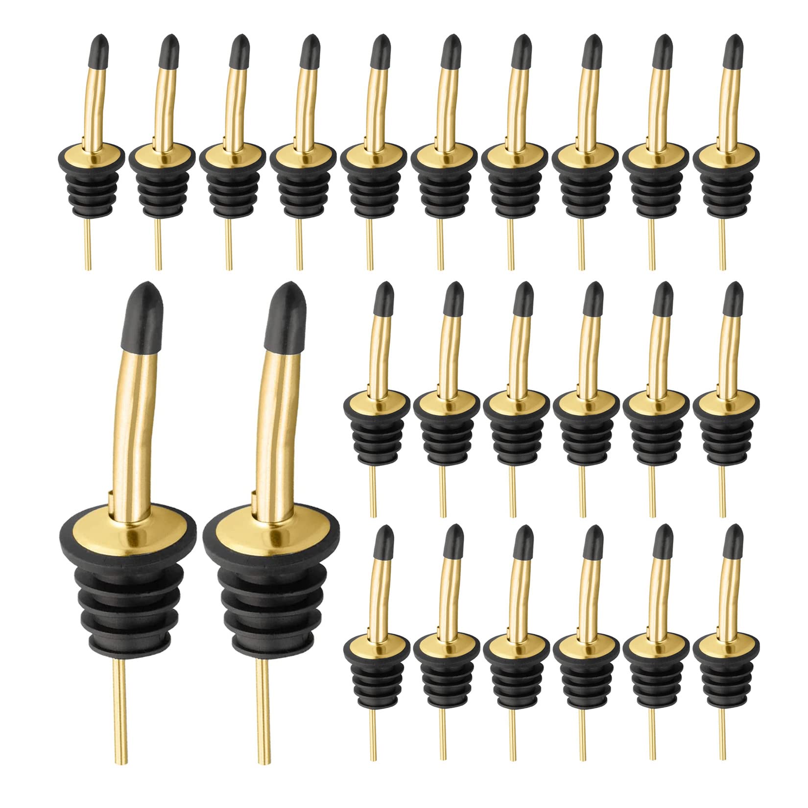Pafusen 12 Pack Liquor Pour Spout With Dust Caps