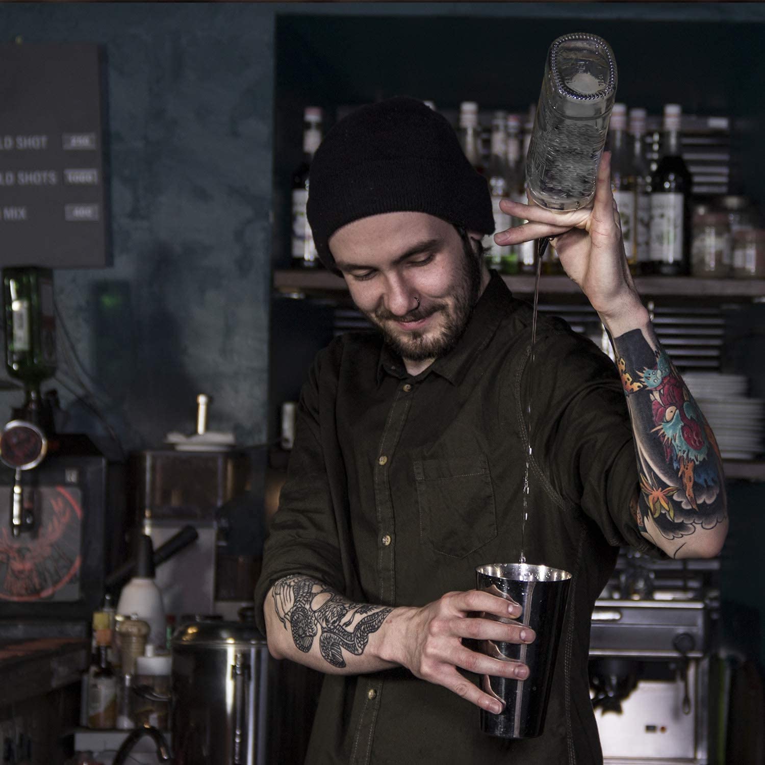 Pafusen 12 Pack Liquor Pour Spout With Dust Caps