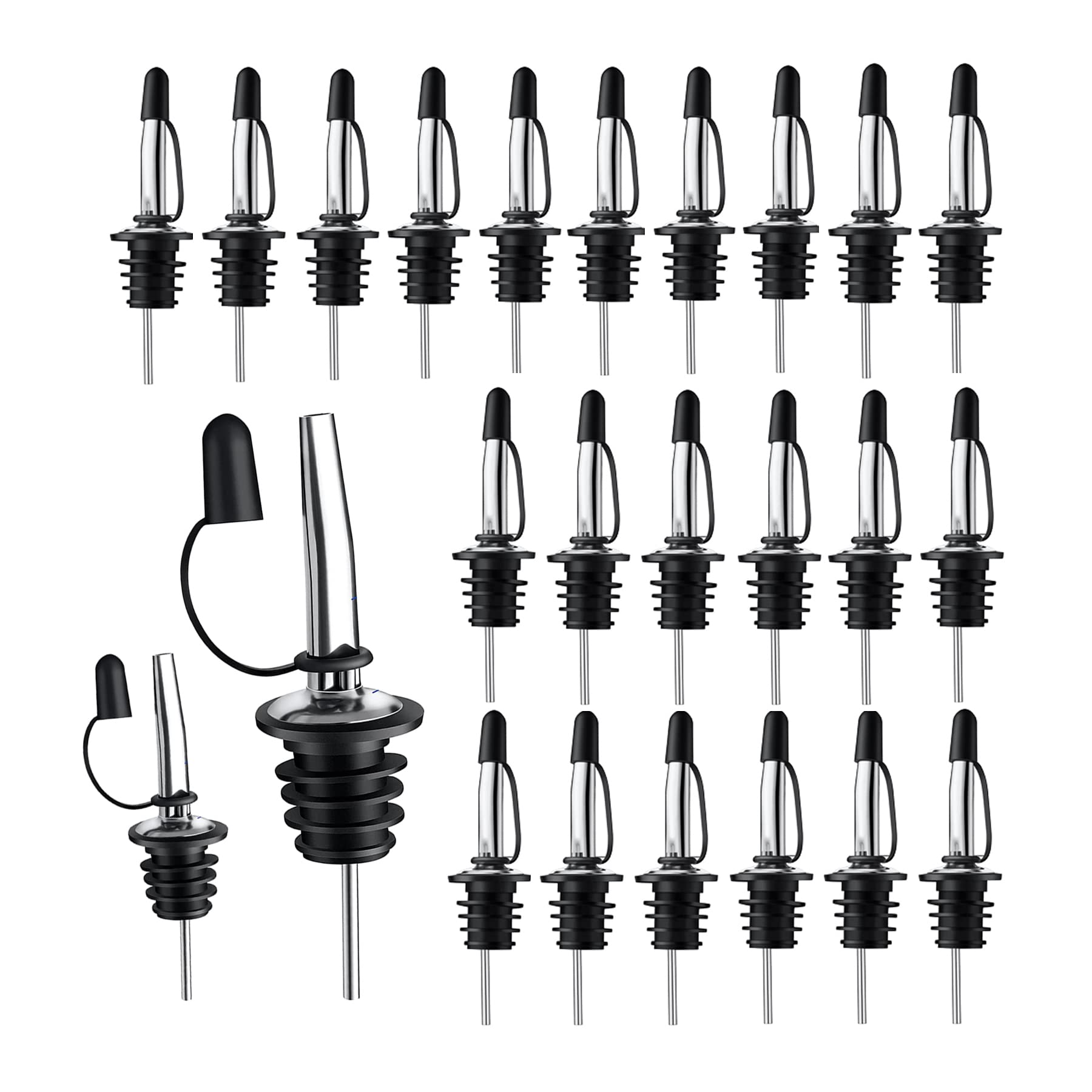 Pafusen 12 Pack Liquor Pour Spout With Dust Caps