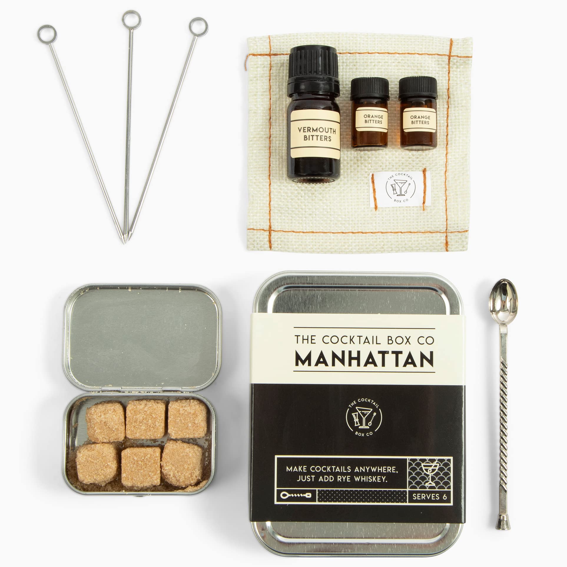 The Cocktail Box Co. Champagne Cocktail Kit - TSA Approved Champagne Travel Kit