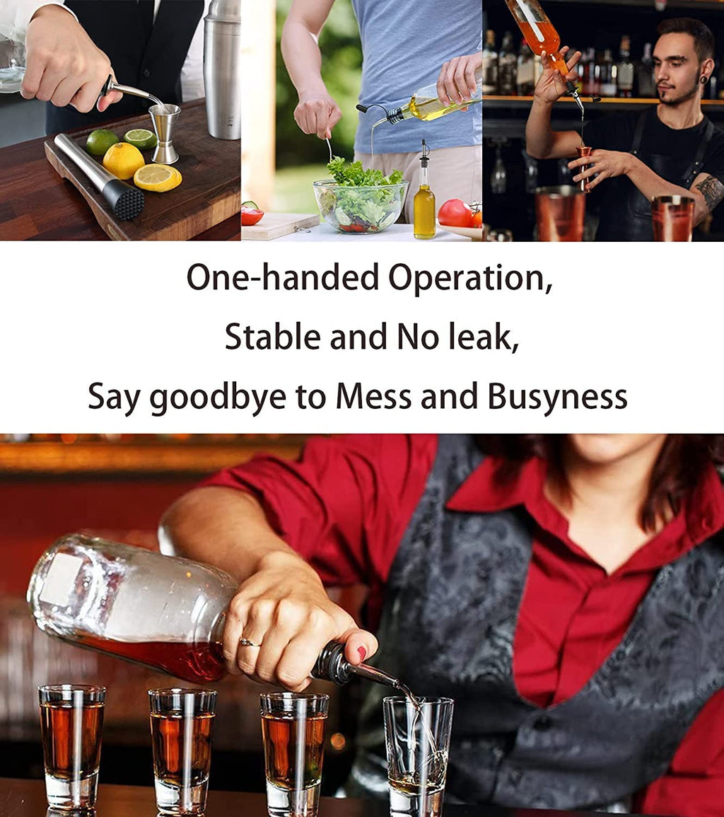 Pafusen 12 Pack Liquor Pour Spout With Dust Caps