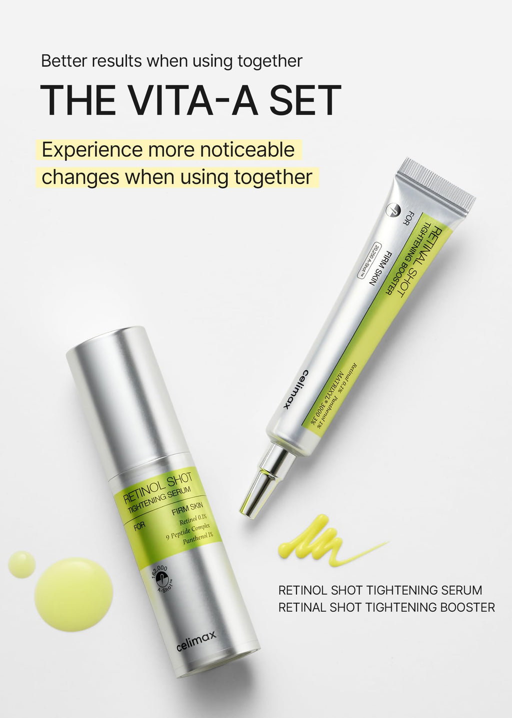celimax The Vita A Retinal Shot Tightening Booster | 0.1% Retinal, 3% Matryxyl, High-Strength Retinoid