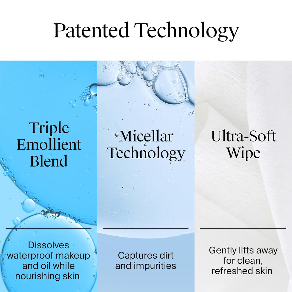 Neutrogena Makeup Remover Wipes Micellar Alcohol-Free Face Towelettes