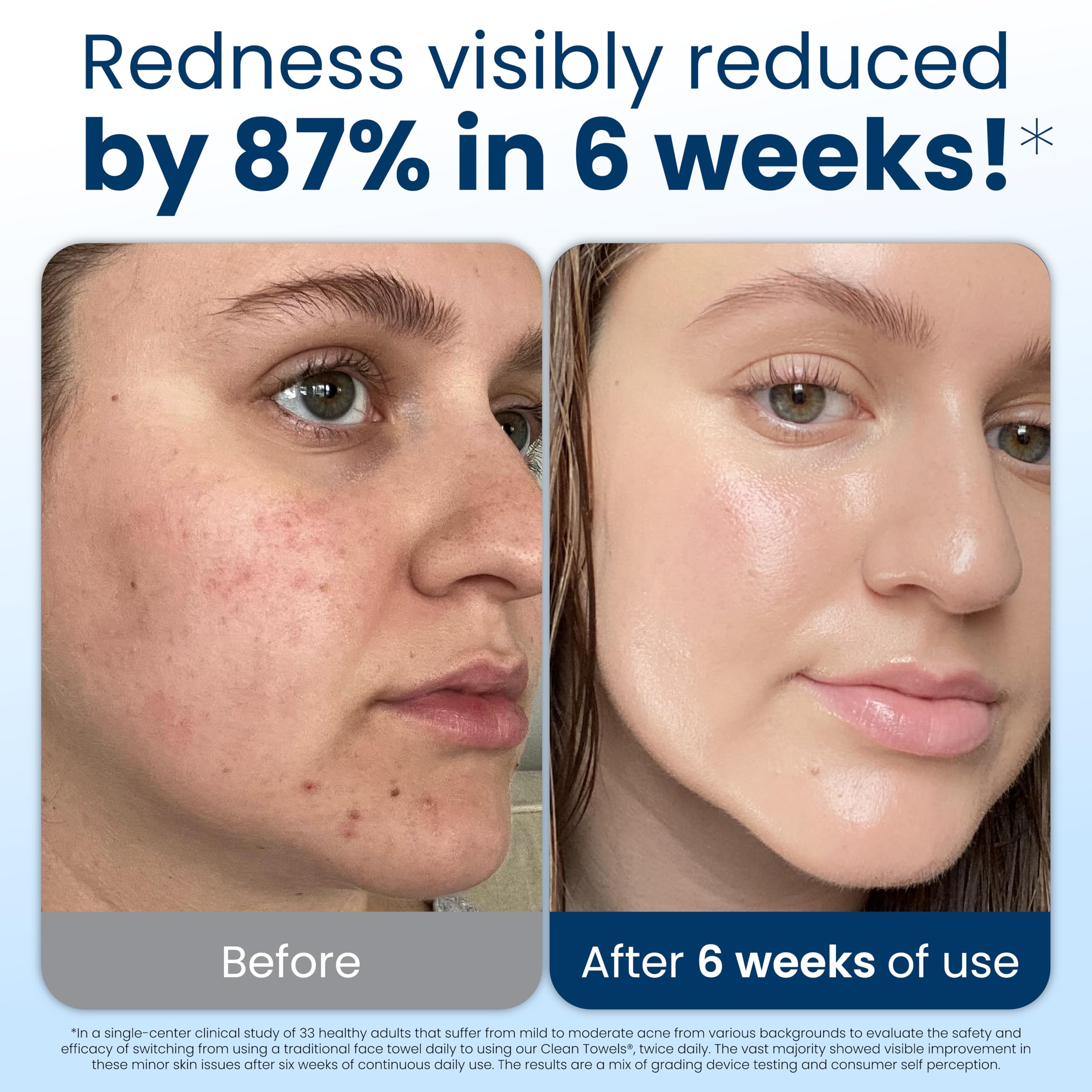 Clean Skin Club Clean Towels XL®, 100% USDA Biobased Face Towel