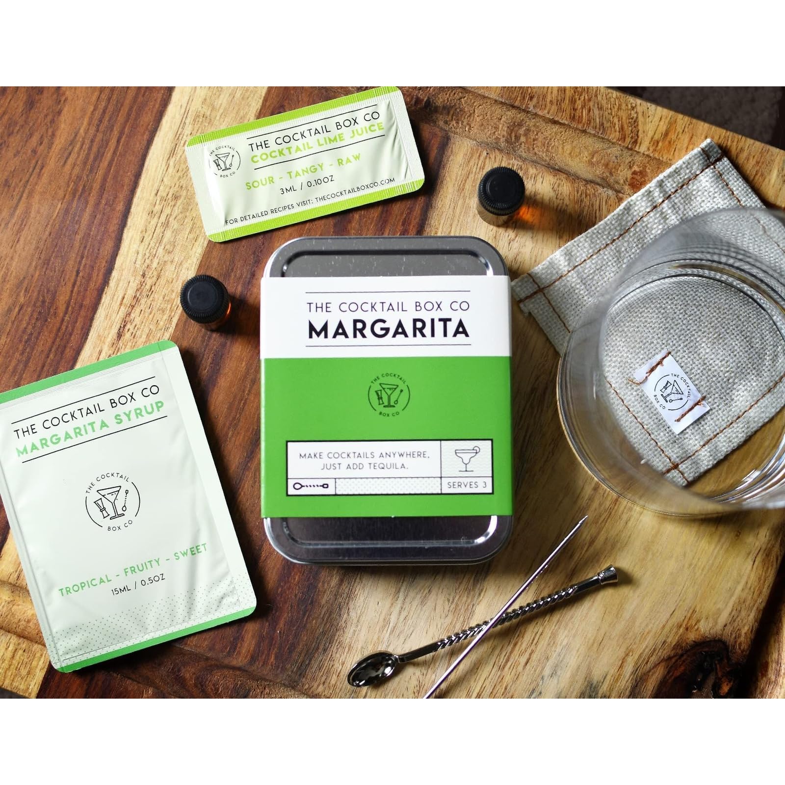 The Cocktail Box Co. Champagne Cocktail Kit - TSA Approved Champagne Travel Kit